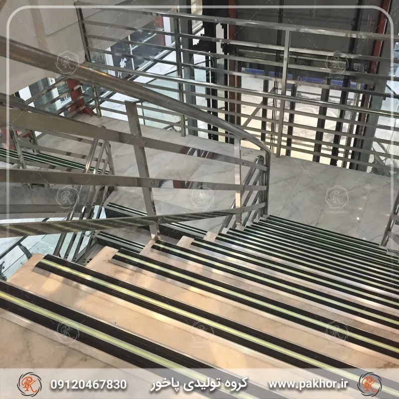 ترمزپله آلومینیومی دوبل تخت رویه لاستیکی کد S3